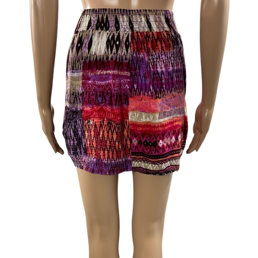 Tracy Evans Limited Multicolor Boho Print Mini Skirt Size Small - Picture 2 of 8